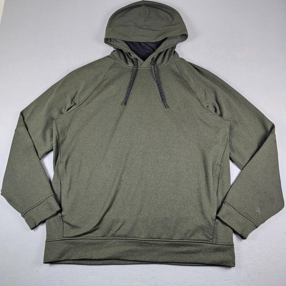Lululemon City Sweat Hoodie Mens Extra Large Green Pullover Pockets LM3BC1S